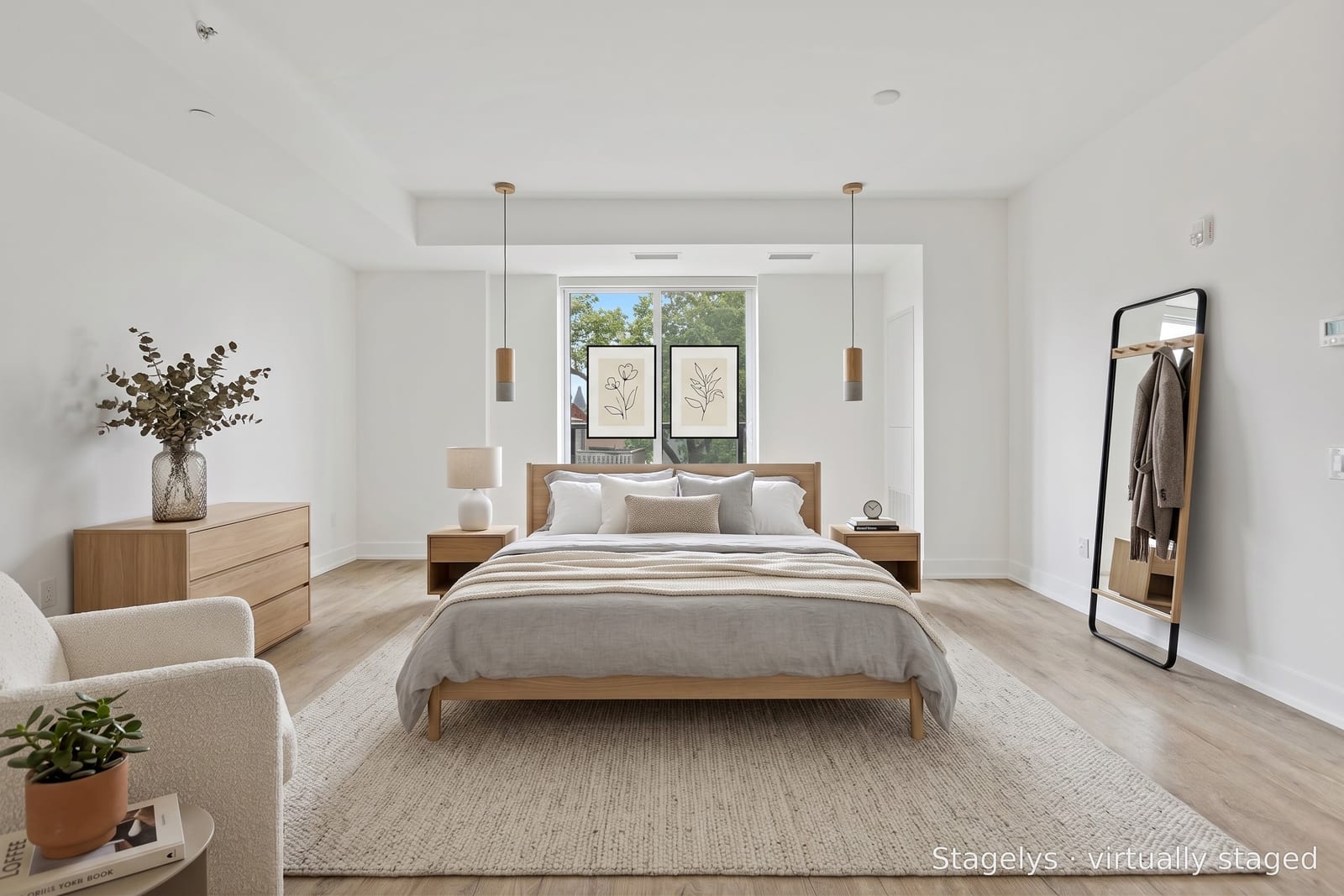 Virtual staging for bedrooms