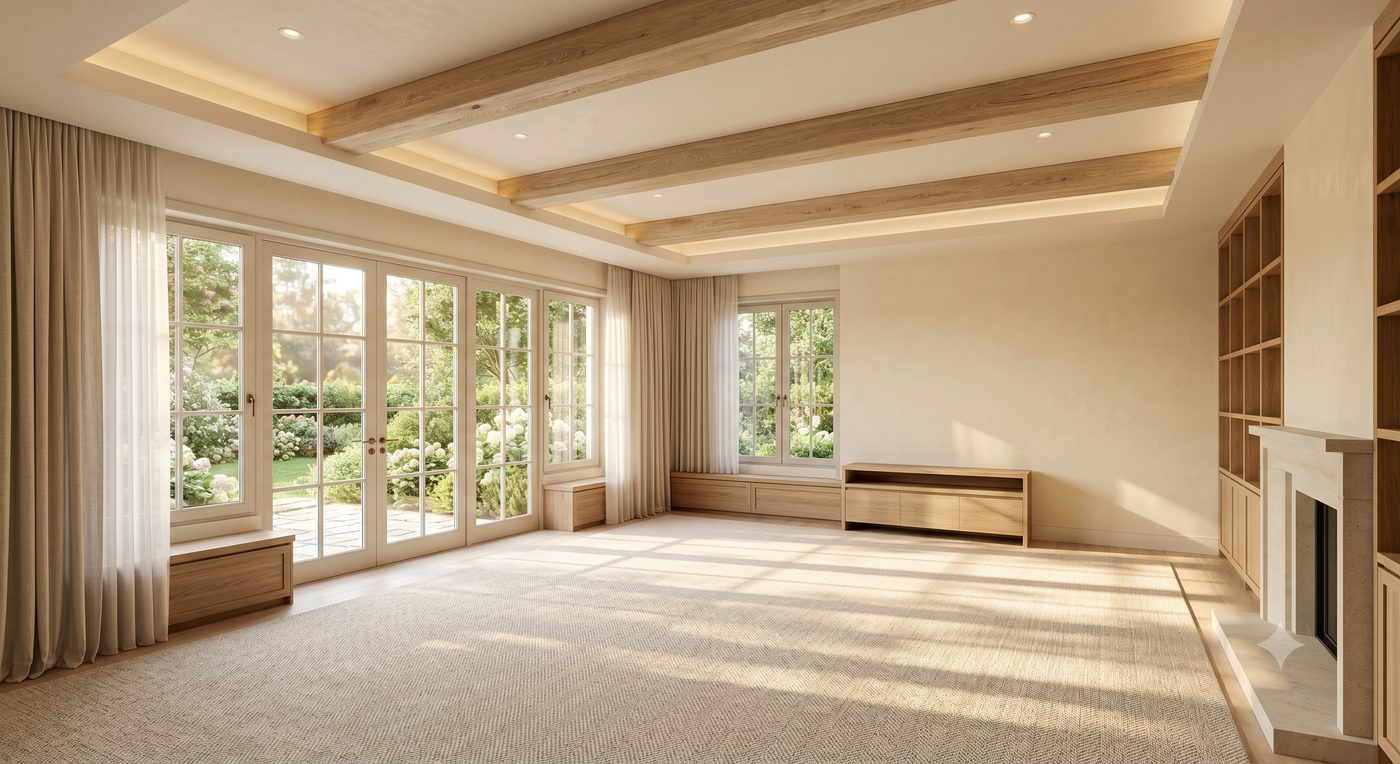 Empty room before Coastal staging
